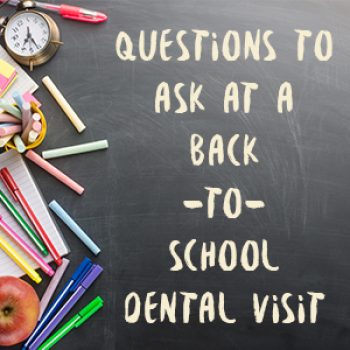 Plano dentists, Dr. Jason Montgomery & Dr. Nicole Sivie of Lonestar Dental Group shares ideas for questions parents and children can ask at a back-to-school dental visit.